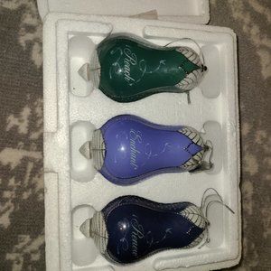 The Bradford Exchange Elegant Green, Purple, and Blue Ornaments